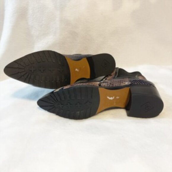 Donald Pliner Dyla Leather Chelsea Boots Size 6 Snake NEW - Picture 6 of 6